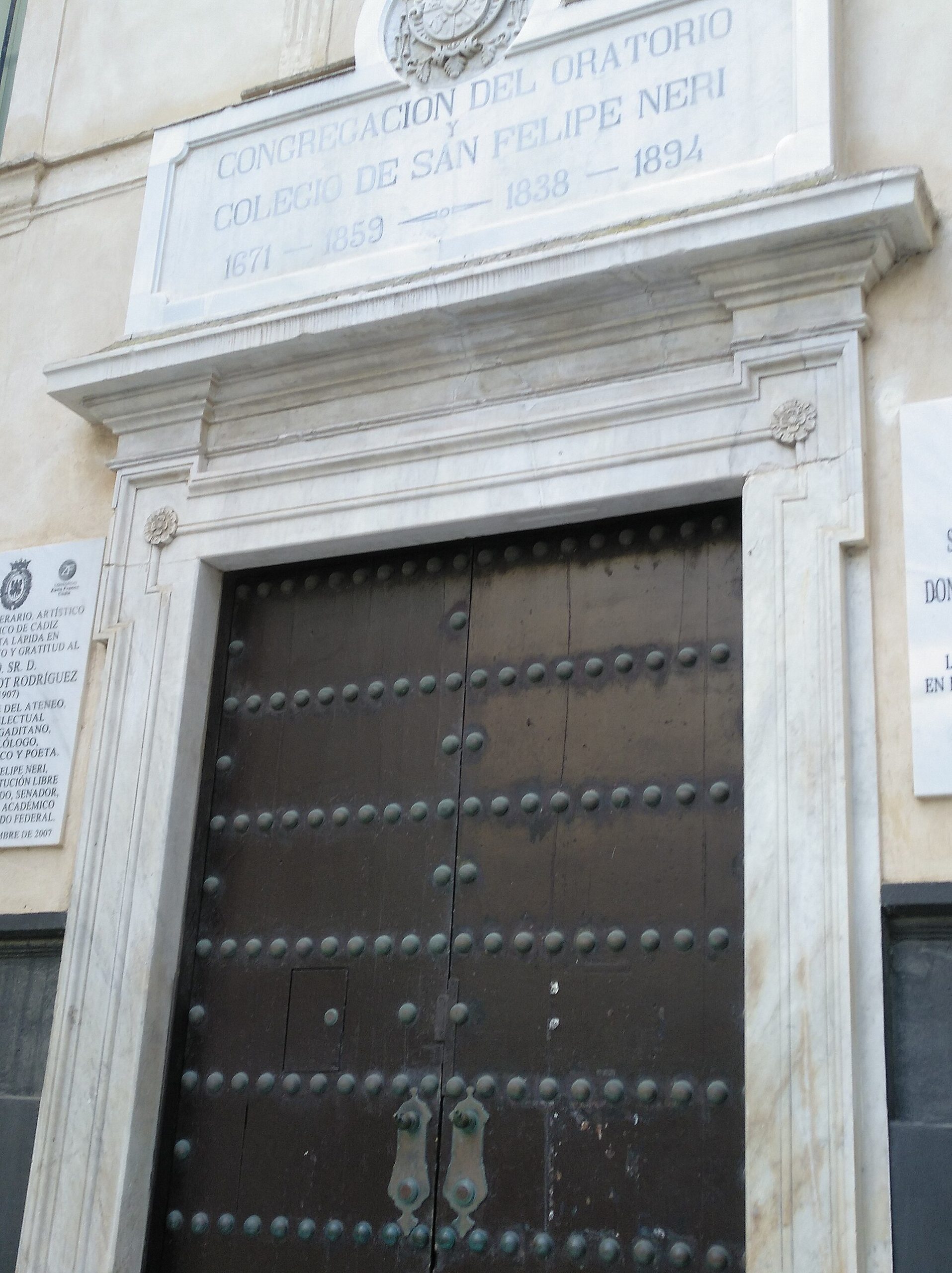 Oratorio de San Felipe Neri, Cádiz